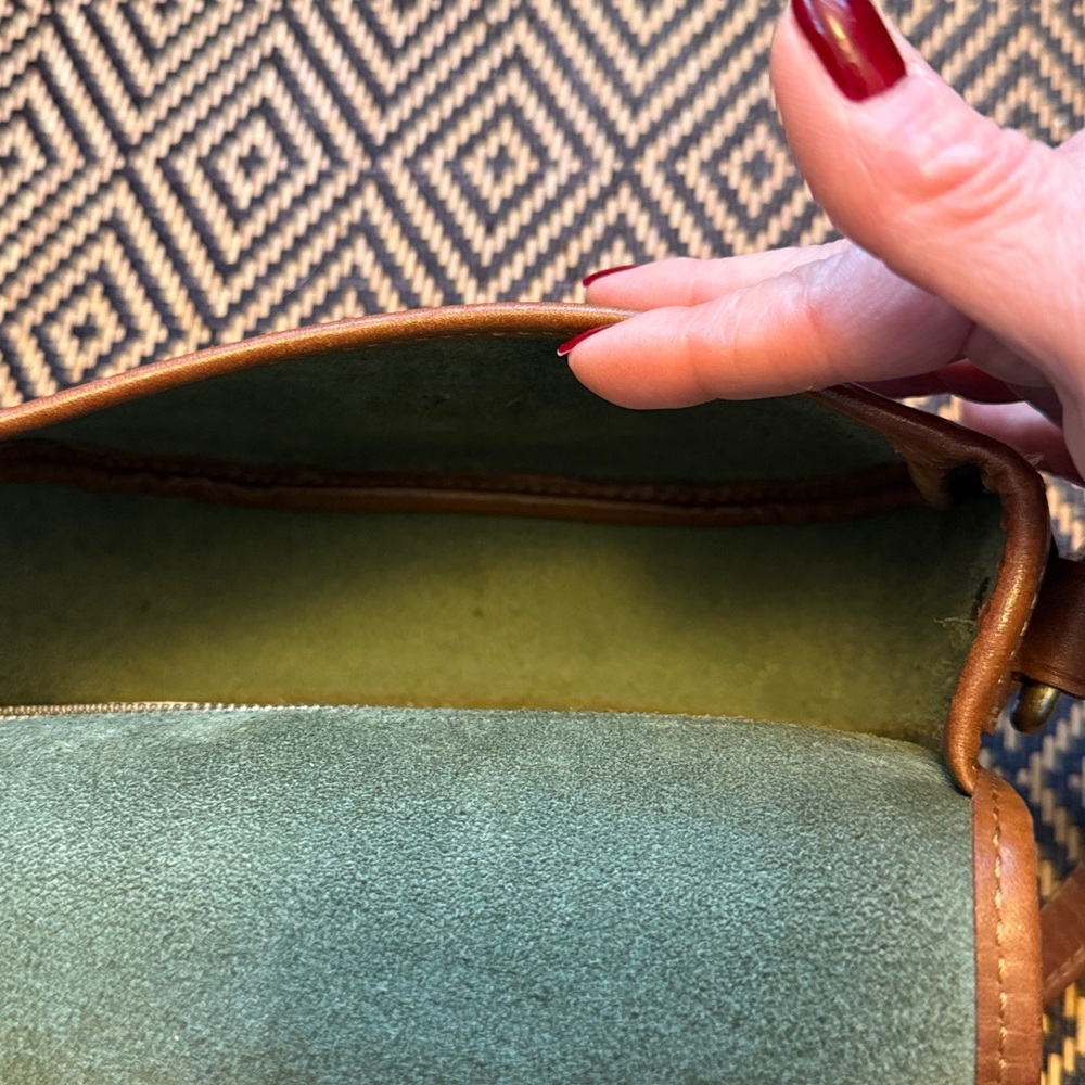 Vintage Coach Cassidy mini bag 4204 olive green w/ tan Dakota collection Italy - Picture 16 of 16
